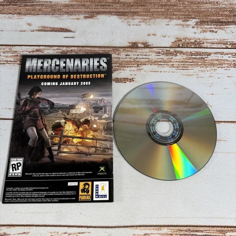 X-Men Legends II Rise of Apocalypse Xbox Game Original Disc Manual Used